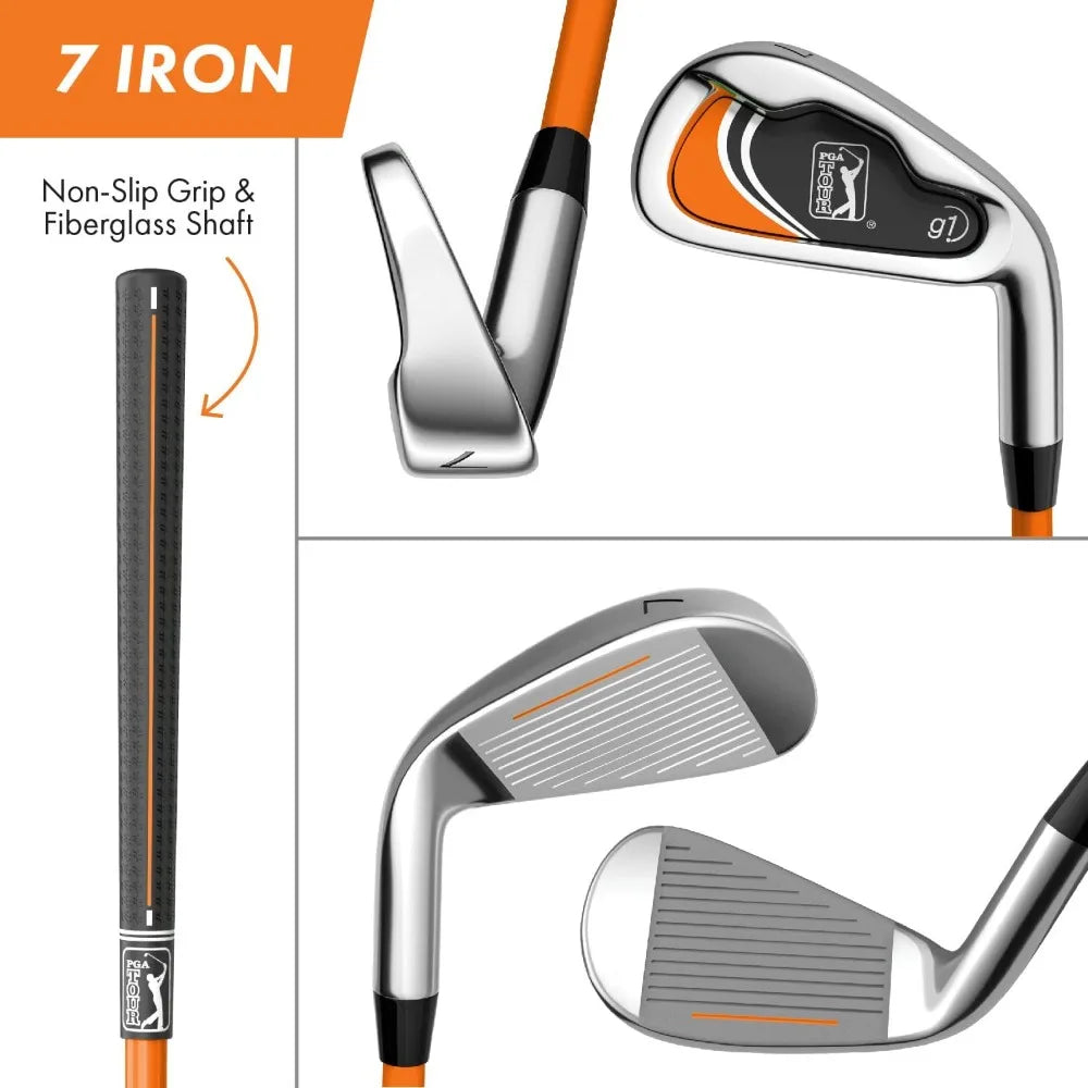 CQYouth Golf Club Set for Ages 8-12 (4’8”-5’2”) and 12+ (5’2”+), Right and Left-Handed Kids Golf Sets