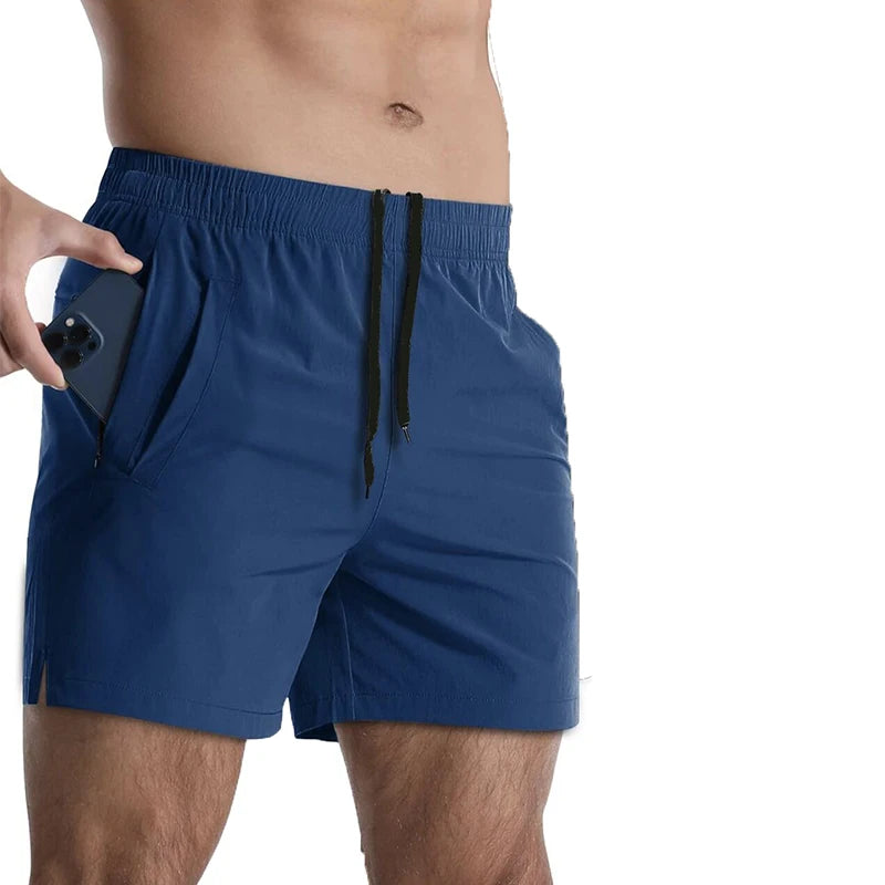 Running Shorts Men Gym Fitness Sport Shorts Quick Dry Workout Training Jogging Short Pant