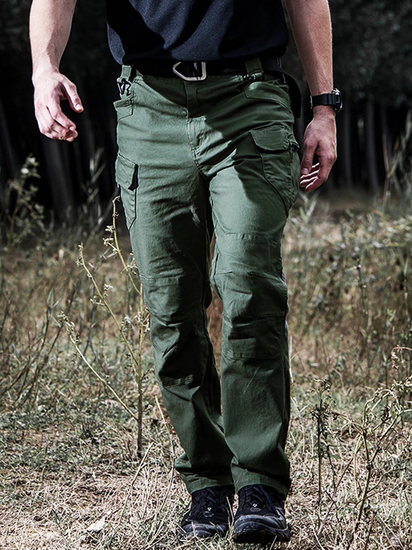 Men Combat Pants With Knee Pads Tactical Cargo Sport Trousers Camouflage Multicam Trekking Hunting Clothes(Not knee pads)