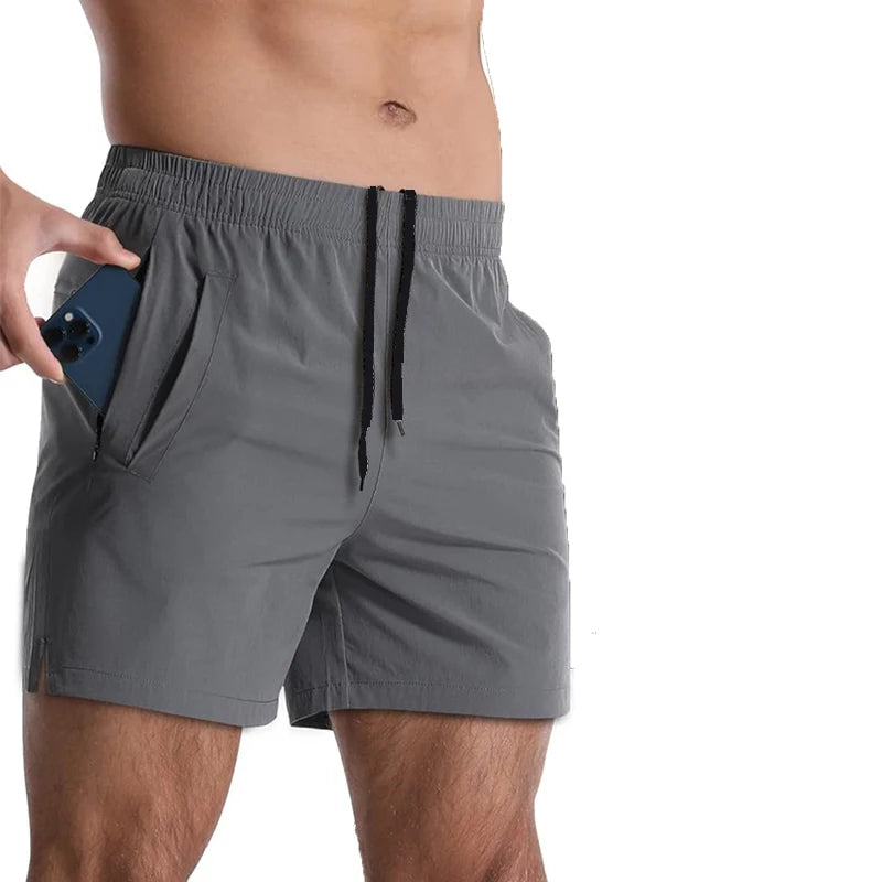 Running Shorts Men Gym Fitness Sport Shorts Quick Dry Workout Training Jogging Short Pant