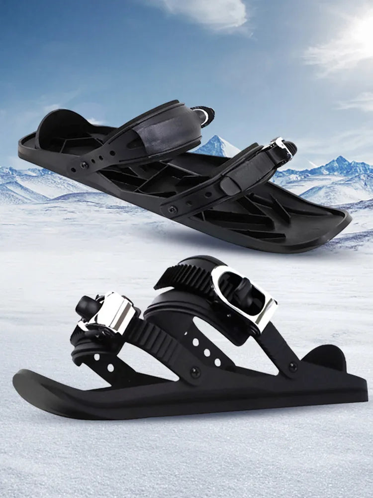 Mini Short Ski Skates Short Mini Skating Ski Shoes Adjuatable Short Shoe Snowblades