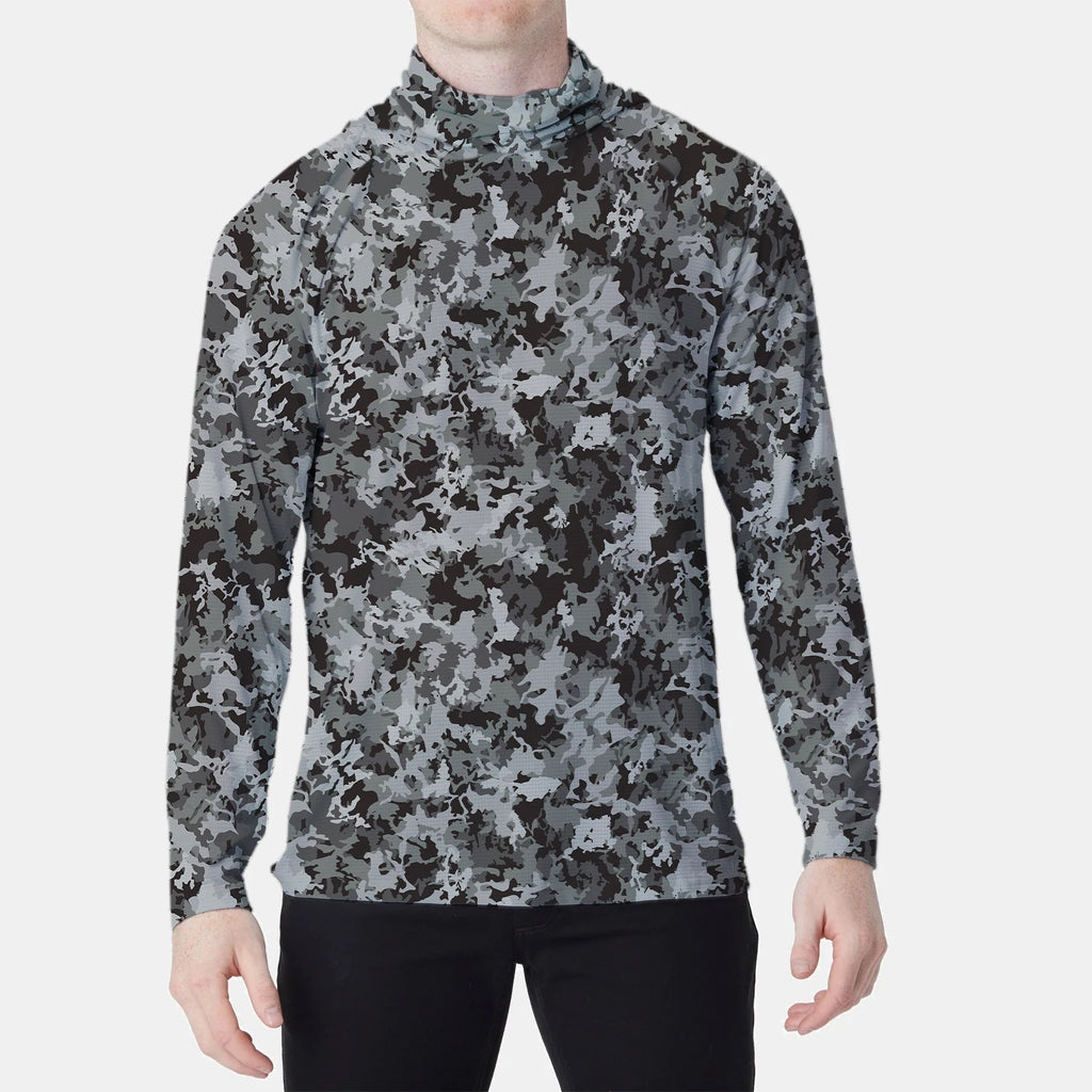 Fishing Hoodie Sailing Shirt Men Long Sleeve Sun Protection Hunting Jersey Camisa De Pesca Performance Fish Gear Beach Tops Wear