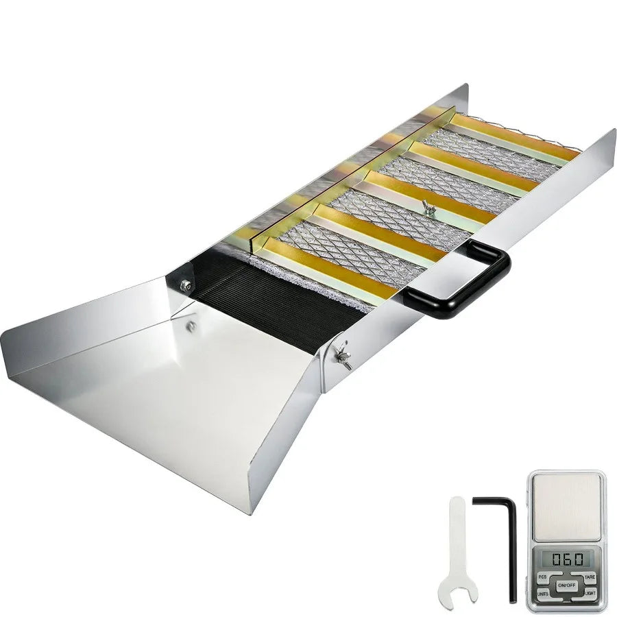 Aluminum Alloy Sluice Box Compact 30 Long Sluice Boxes for Gold Portable Sluice Boxes w Mine