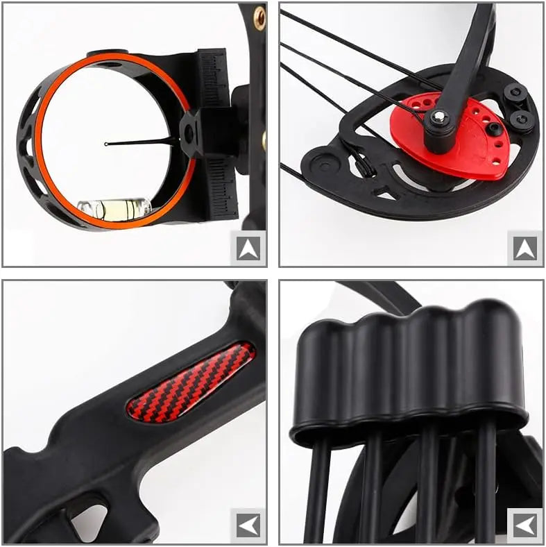 Compound Bow and Archery Sets - Right Hand Archery Compound Bows 15-29 lbs Draw Weight Adjustable for Youth and Beginners，Huntin