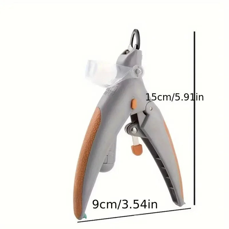 Professional Pet Metal Nail Clipper Scissors with LED Light Cat Dog Nail Clipper Tool