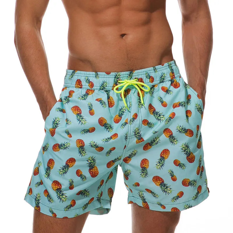 Quick Dry Summer Mens Siwmwear Beach Board Shorts Briefs For Man Swim Trunks
