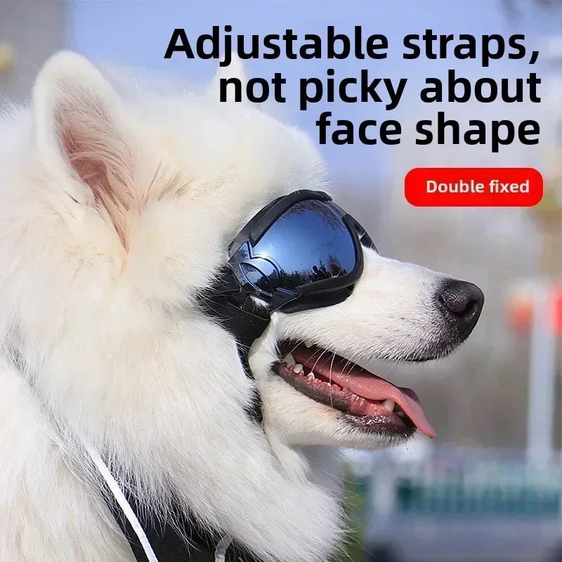 Pet Goggles Adjustable Anti UV Glare Windproof Sunglasses All Breeds Eye
