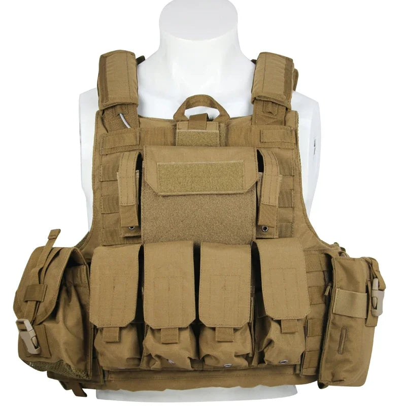 Tactical Vest Outdoor Body Armor Combat  Hunting Plate Carrier Molle Vest  Airsoft Training Protective Vests