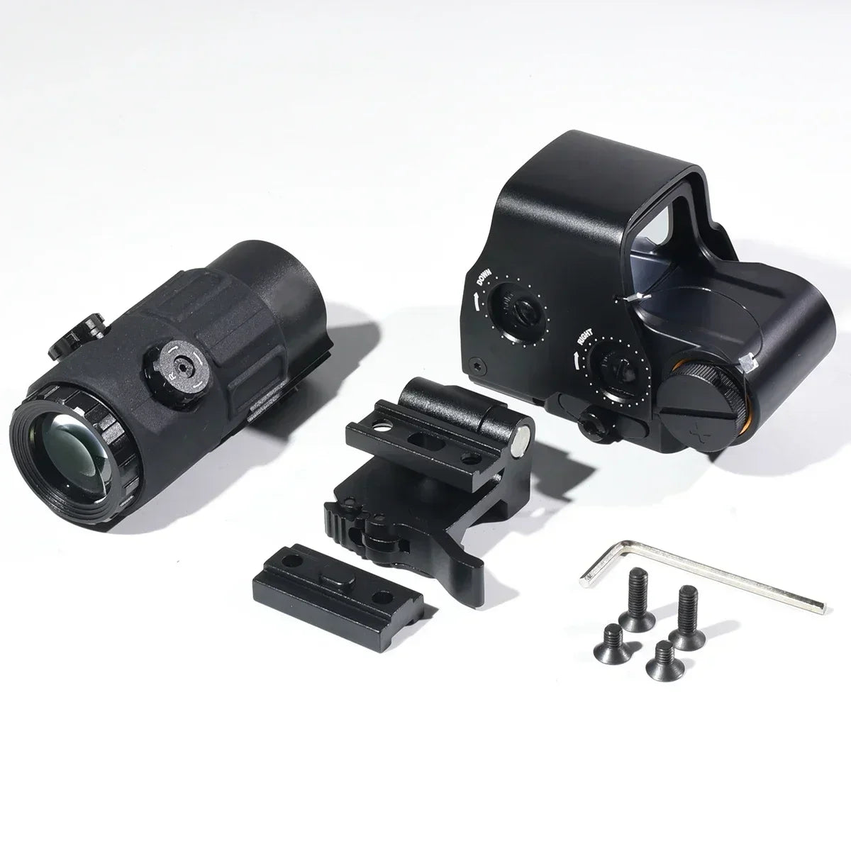 558 Holographic Red Dot G33/G43/G45 3X/5X Magnifier Red Green Reflex Sights Tactical Scope Folding