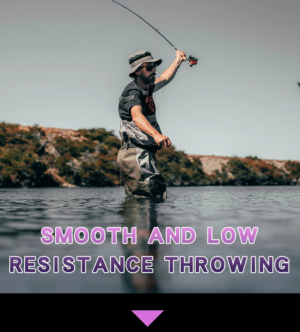 YGKPE X16 Braided Fishing Line 16 Strands Braid Purple100/150/200/300/500M PE Line Ultra Smooth