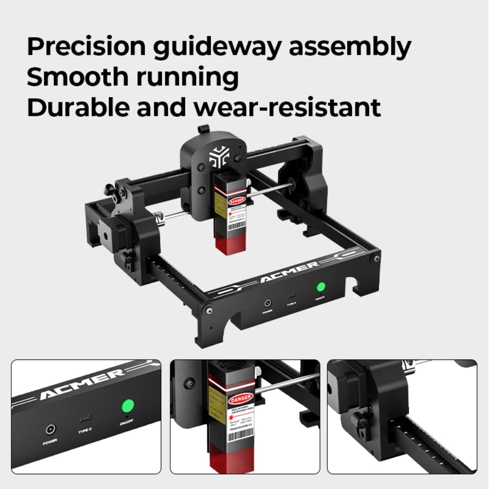 ACMER S1 2.5/3.5/6W Mini Laser Engraver Portable CNC Laser Engraving Machine Cut Woodworking Tool
