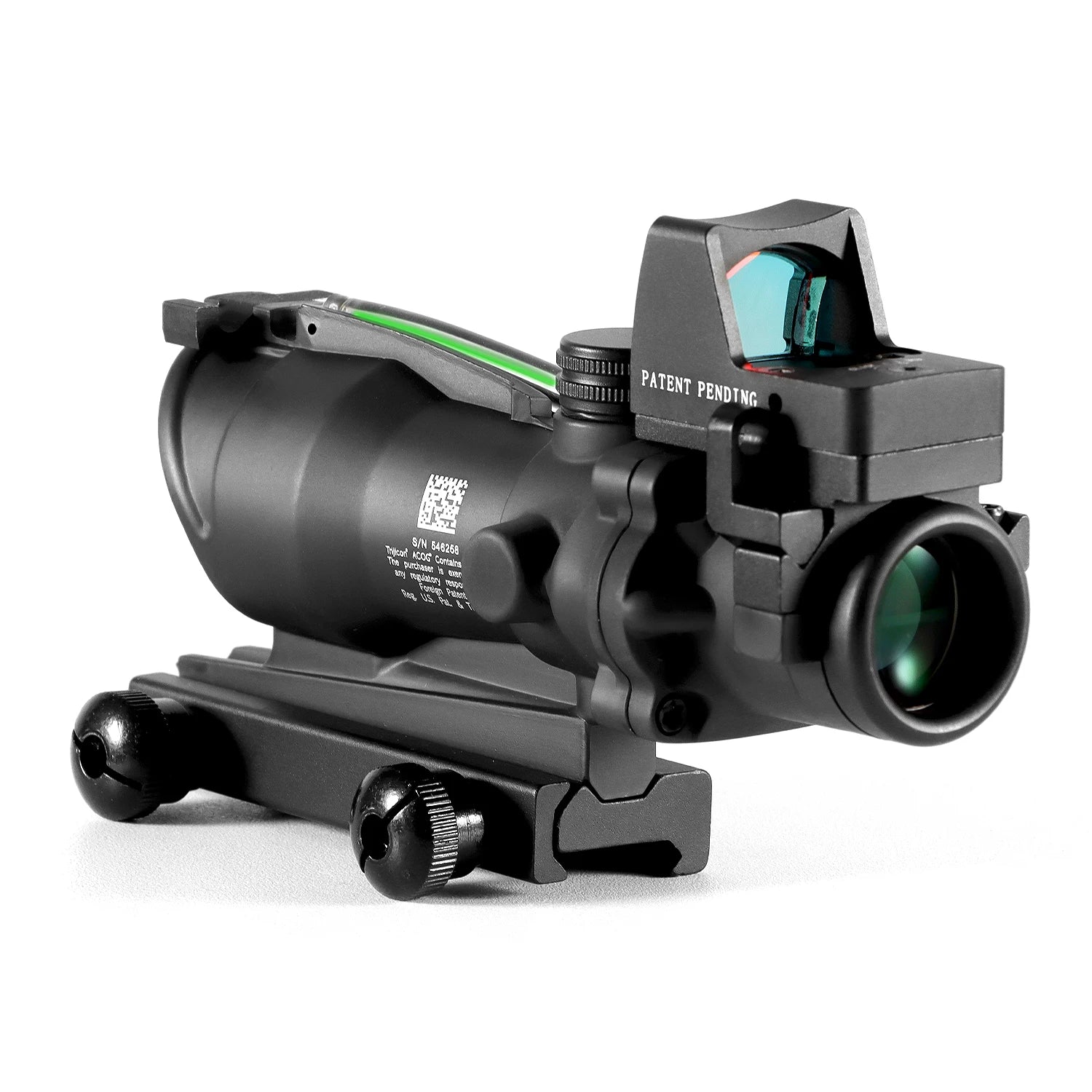 Adjustable 4x32 Red Dot 1x Dot Tactical Scope 20mm Rail Scope