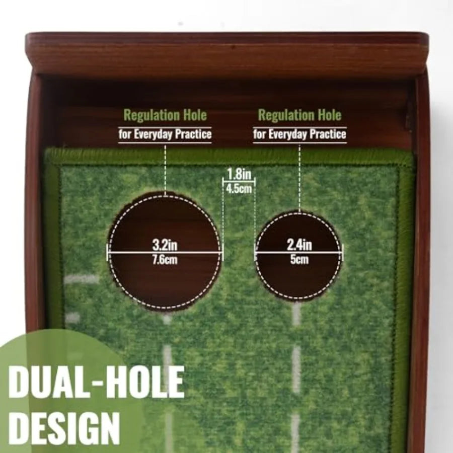 Putting Mats for Home Office and Outdoor Use Wrinkle Free Design with Auto Ball Return