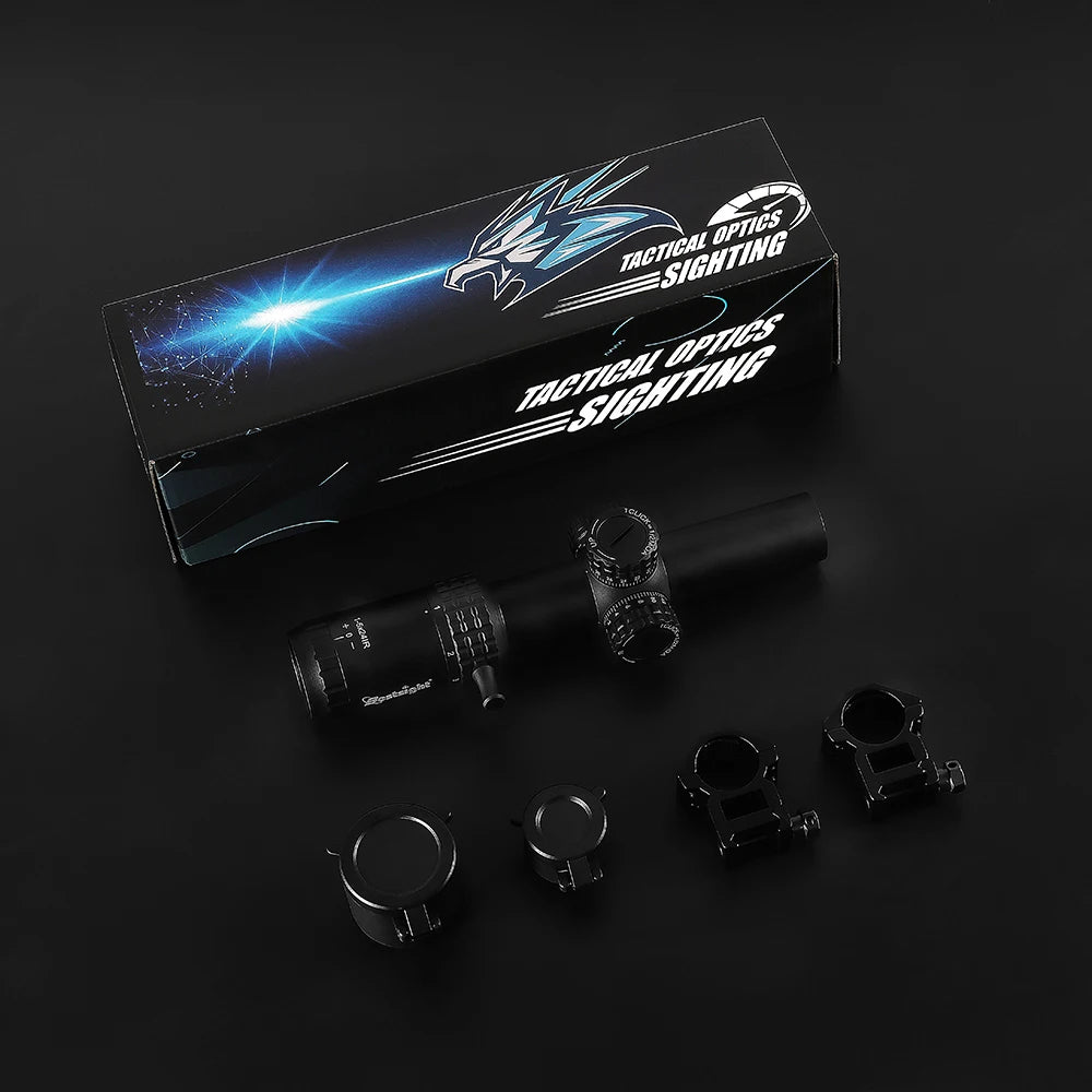 1-5X24 Tactical Optical Rifle Scopes Compact Scope Ar15 Sight