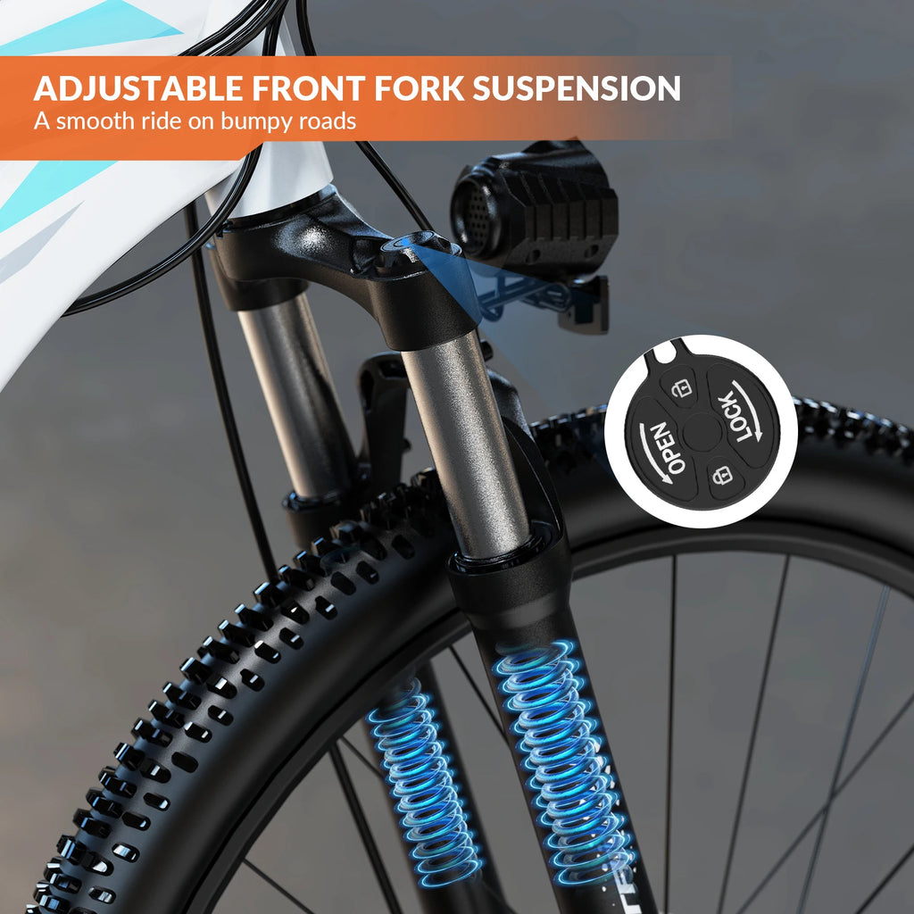 Electric Bike, 500W Motor, 468Wh Removable Battery,