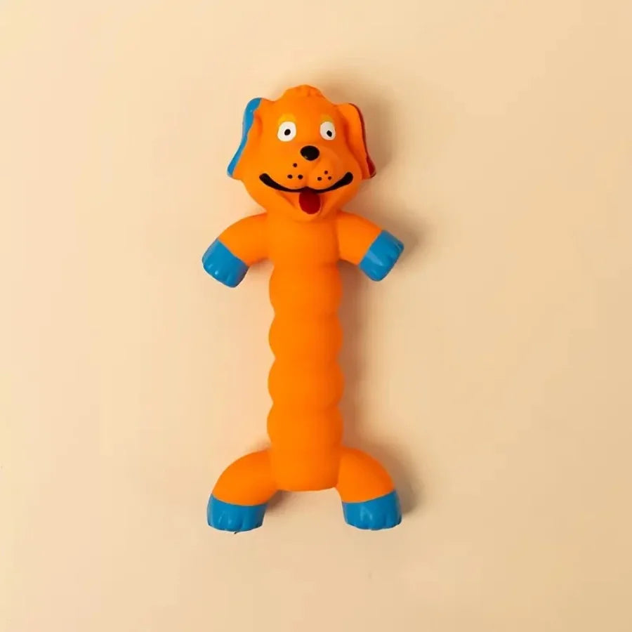 Dog Squeaky Toy for Teddy French Bulldog Latex Teeth Cleaning Chew Toy Self-Play Interactive Puppy Pet Durable Chewing Toys