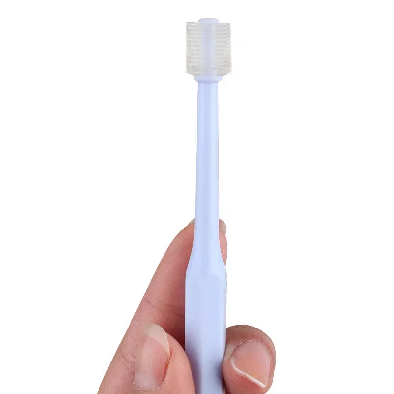 Dog Toothbrush Finger Toothbrush Soft Brushing Dogs Teeth Cleaning 360 Degree Oral Care
