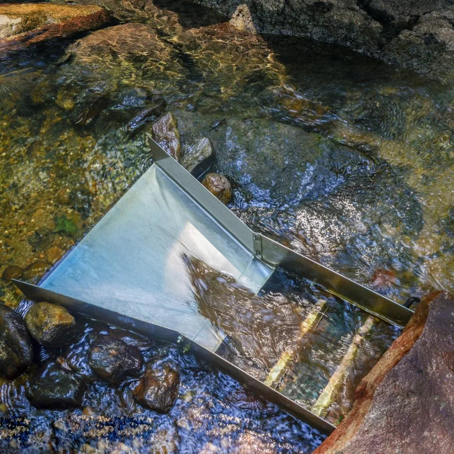 Aluminum Alloy Sluice Box Compact 30 Long Sluice Boxes for Gold Portable Sluice Boxes w Mine