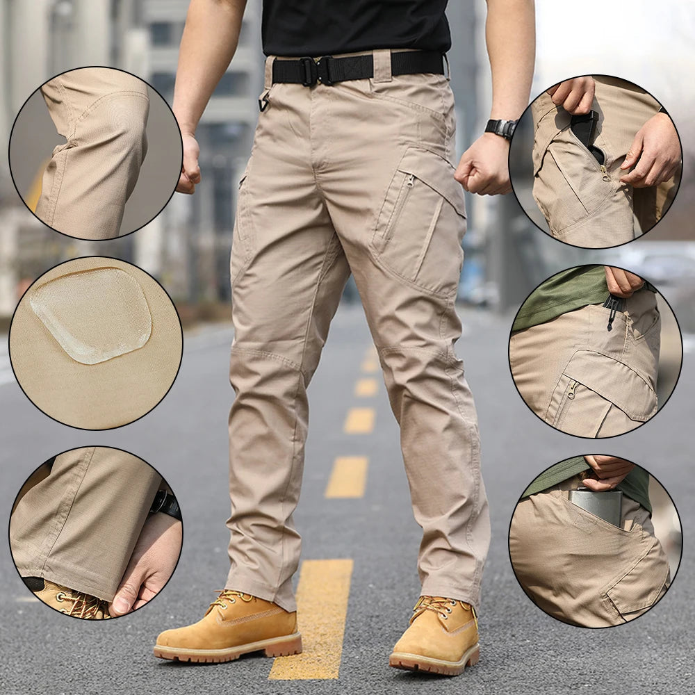 IX9 tactical overalls pants men's assault pants outdoor camouflage wear-resistant multi-pocket