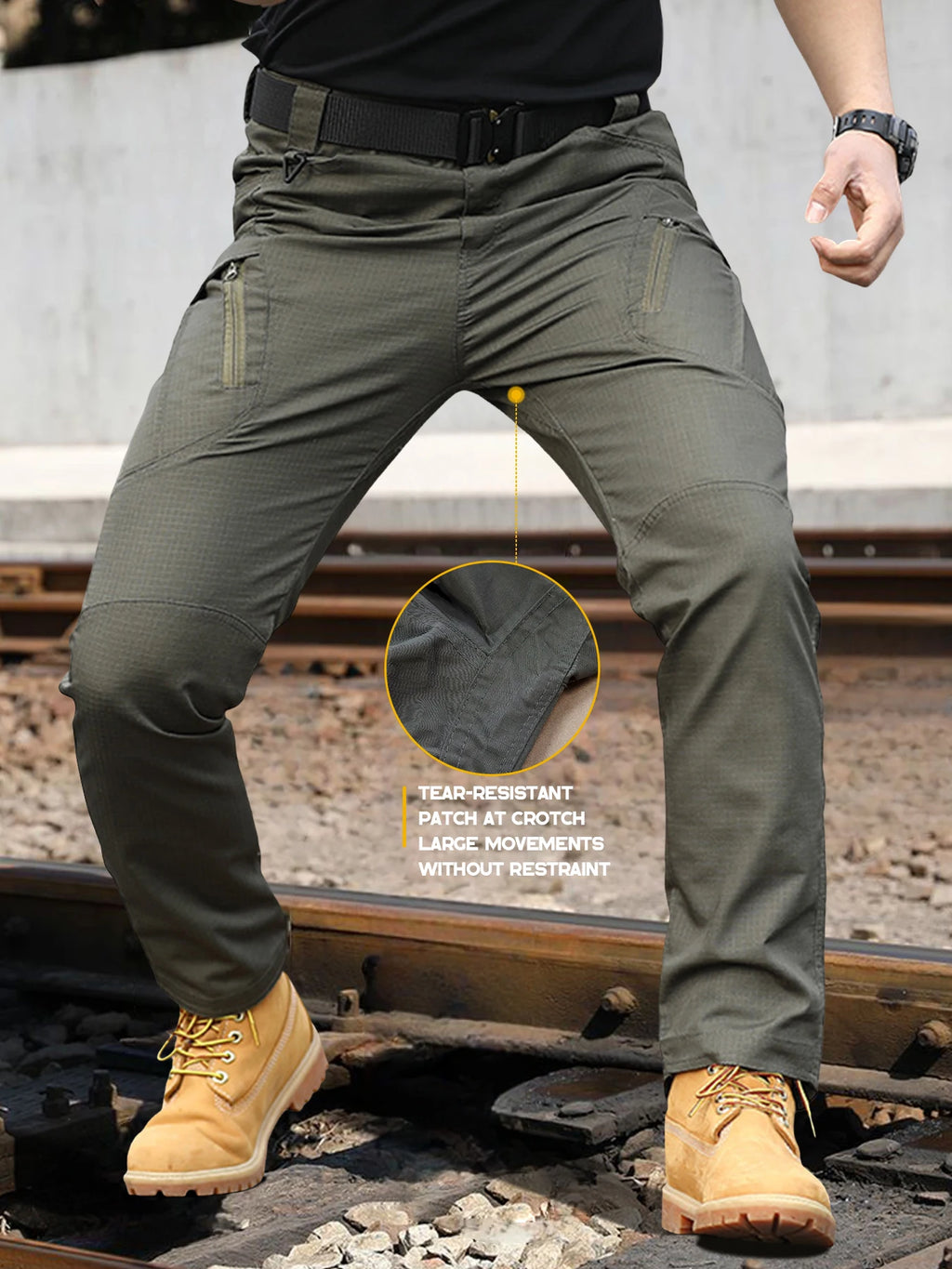 Tactical Work Pants Men's IX9 Tactical Pants Multi-Pocket Large Capacity Wear-resistant