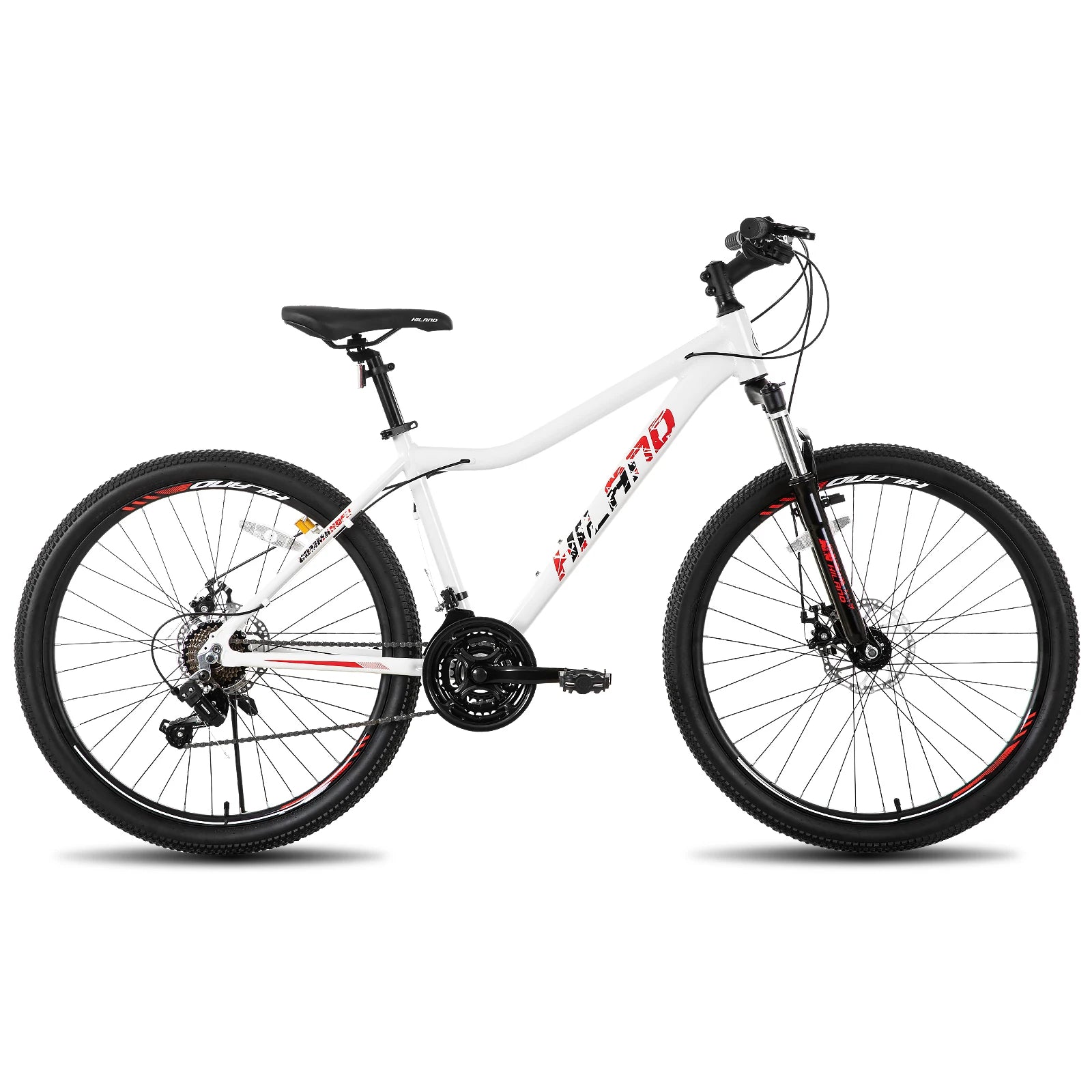 Mountain Bike for Women, with Lock-Out Suspension Fork, Dual Disc Brakes, Aluminum Frame MTB