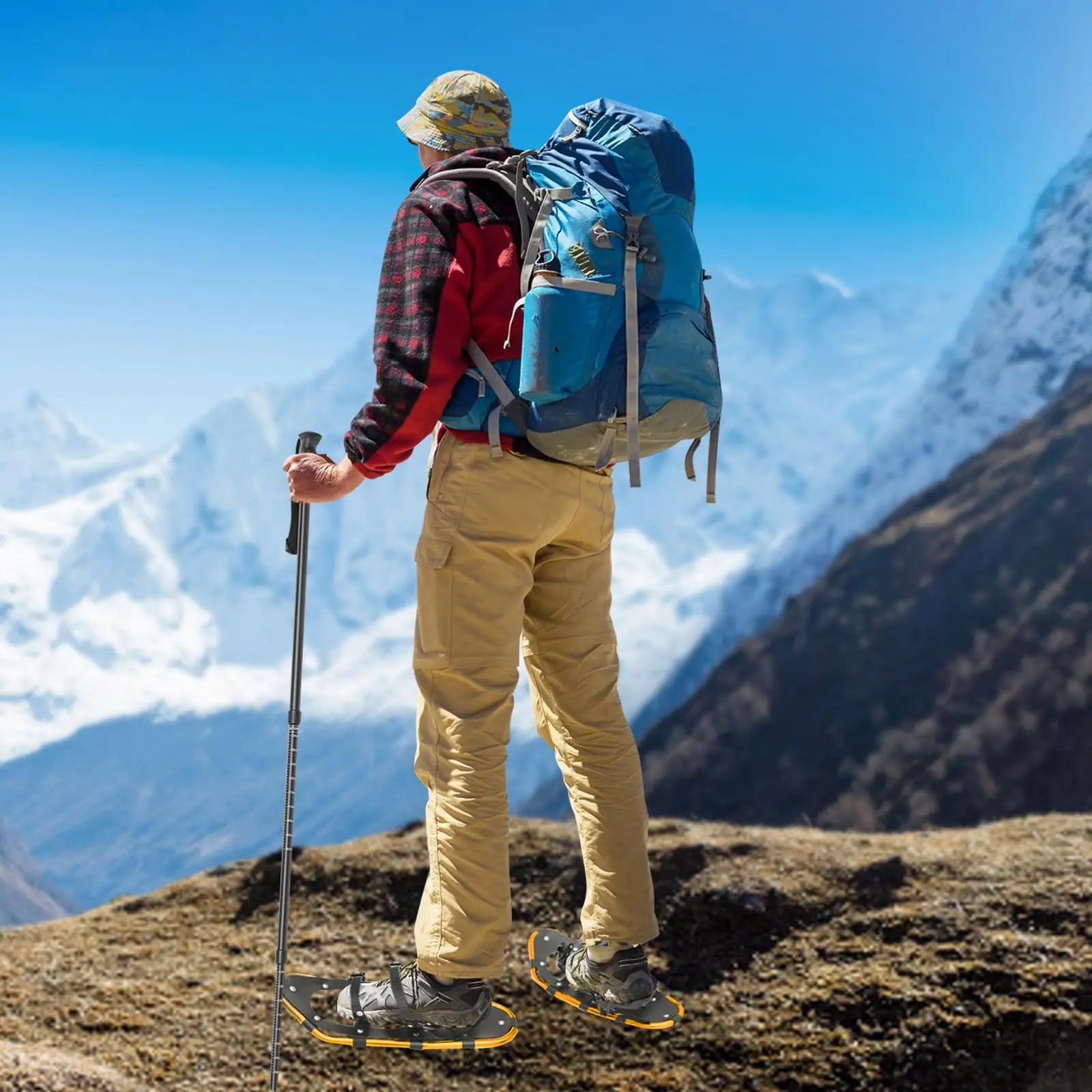 Snowshoes with Adjustable Trekking Poles Bundle