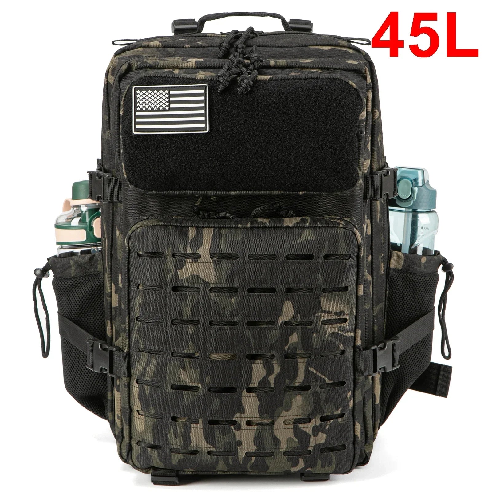 Tactical Backpacks , Outdoor Activities, Small School Backpacks with Water Bottle Holder