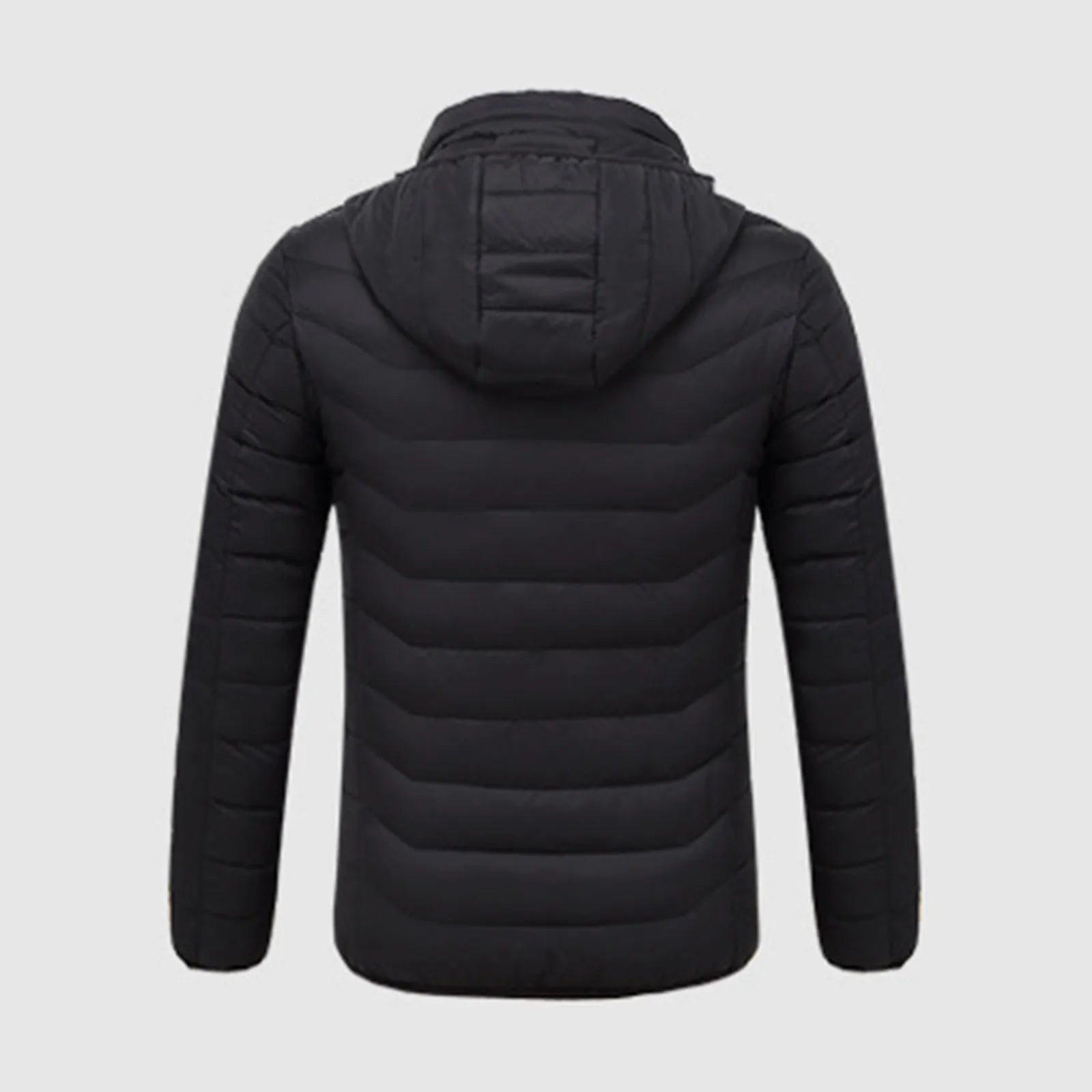 Winter Usb Heating Jackets Smart 8 Heated Stand Collar Hooded Warm Eletric Coat Thick Short Puffer Jakcet For Men Women