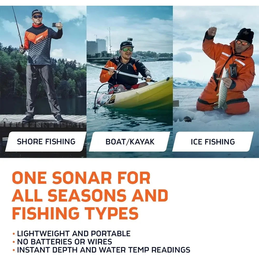 PRO+ 2 Sonar - Portable Fish Finder and Depth Finder with GPS Enabled