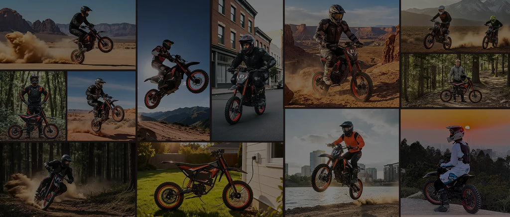 QRONGE X1 Spark Electric Dirt Bike 4500W Peak&Up to 60 Miles 50MPH 60V 28.8Ah Battery