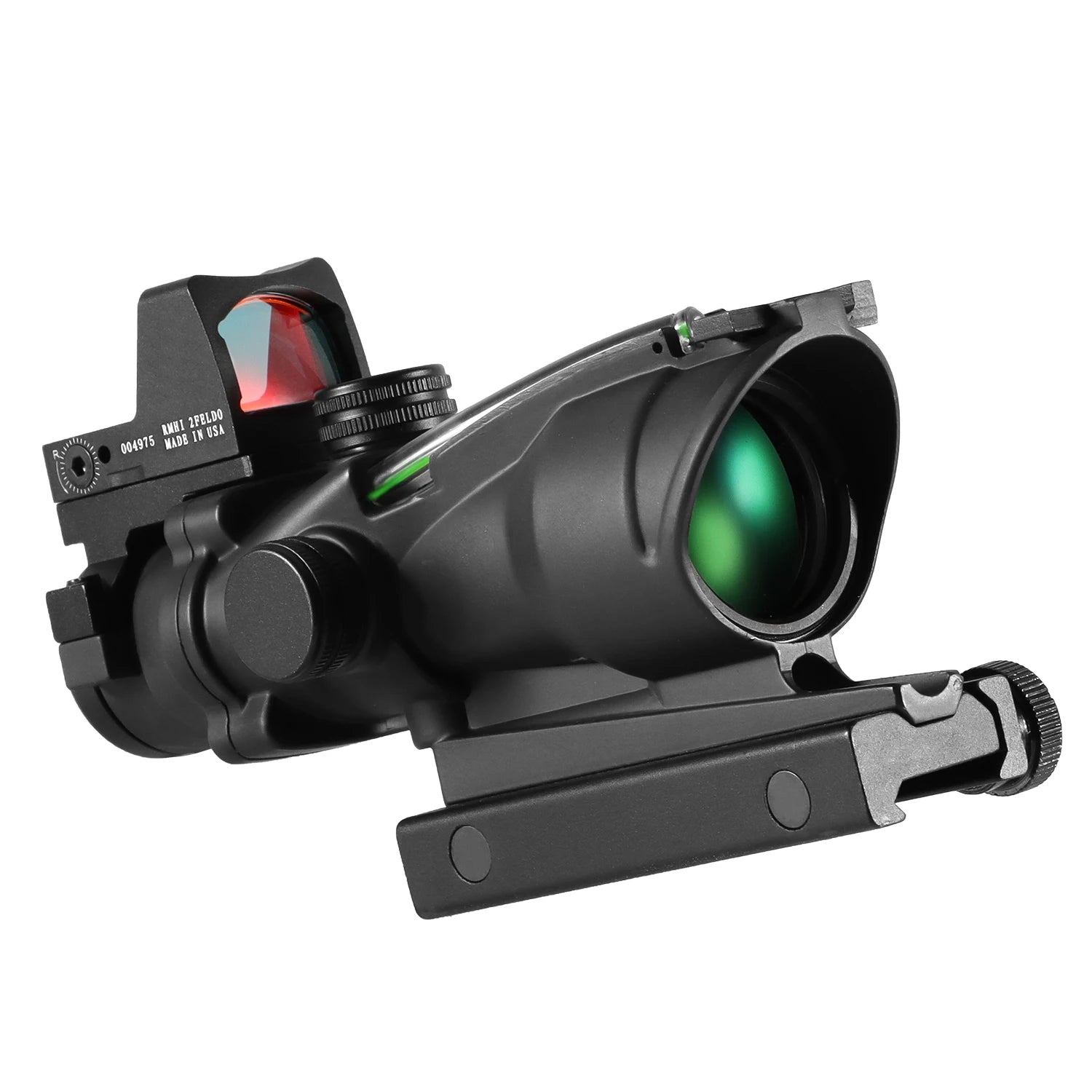 Adjustable 4x32 Red Dot 1x Dot Tactical Scope 20mm Rail Scope