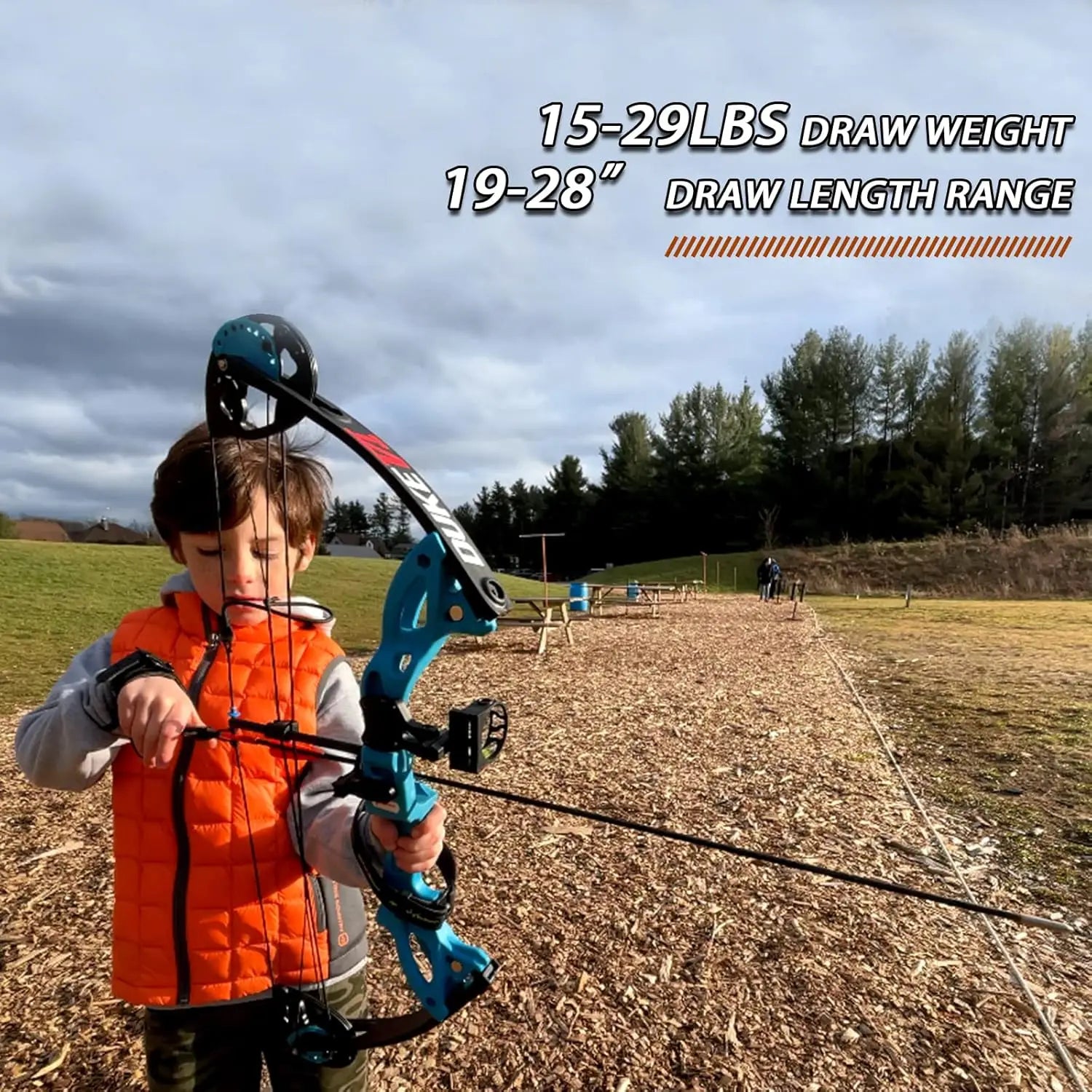 Compound Bow and Archery Sets - Right Hand Archery Compound Bows 15-29 lbs Draw Weight Adjustable for Youth and Beginners，Huntin