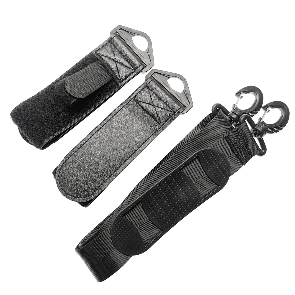 Portable Ski Borad Carry Strap Adjustable Skiing Pole Shoulder Hand Carrier Leash