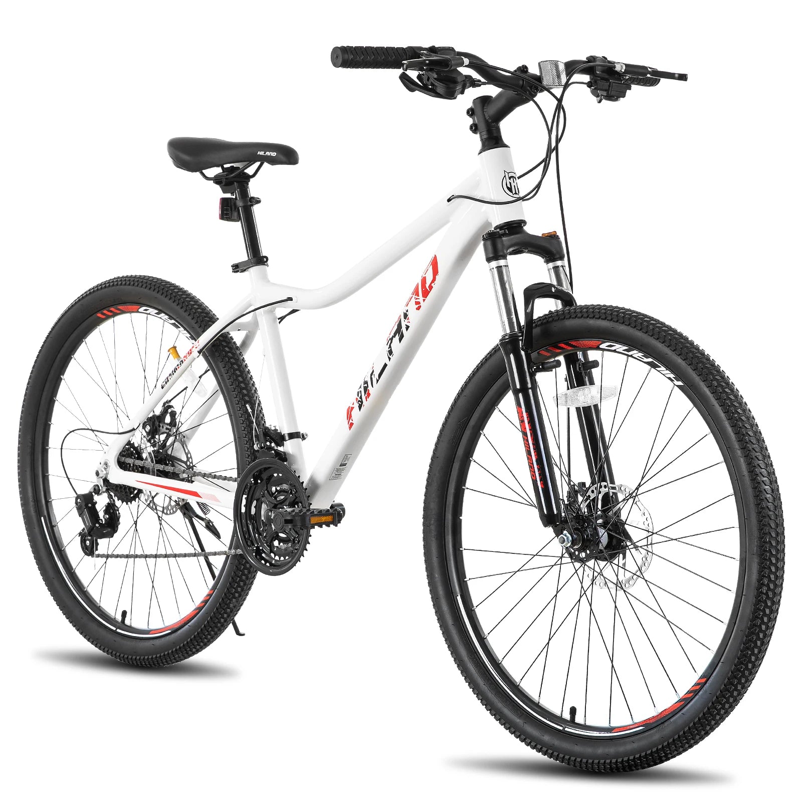 Mountain Bike for Women, with Lock-Out Suspension Fork, Dual Disc Brakes, Aluminum Frame MTB
