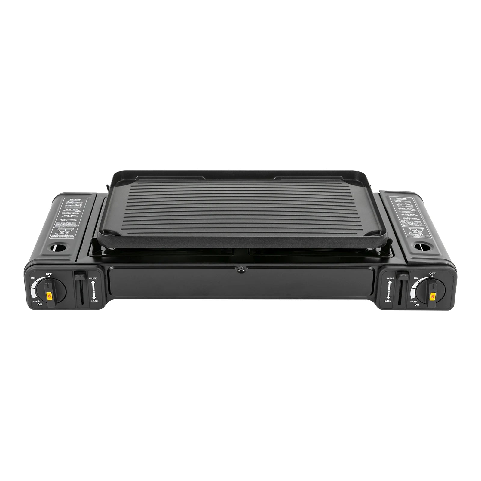 Double Head Barbecue Gas stove with Baking Tray  Home Application Home Outdoor
