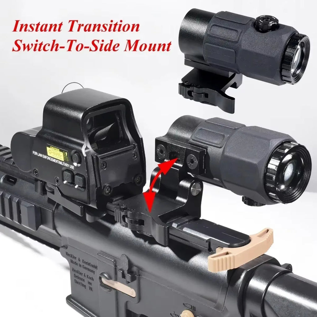 558 Holographic Red Dot G33/G43/G45 3X/5X Magnifier Red Green Reflex Sights Tactical Scope Folding