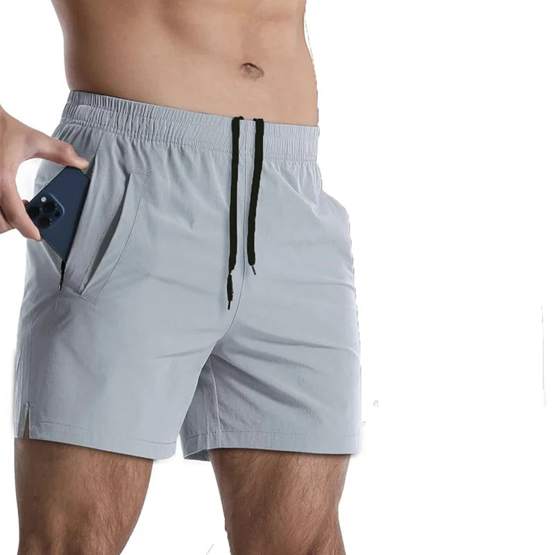 Running Shorts Men Gym Fitness Sport Shorts Quick Dry Workout Training Jogging Short Pant