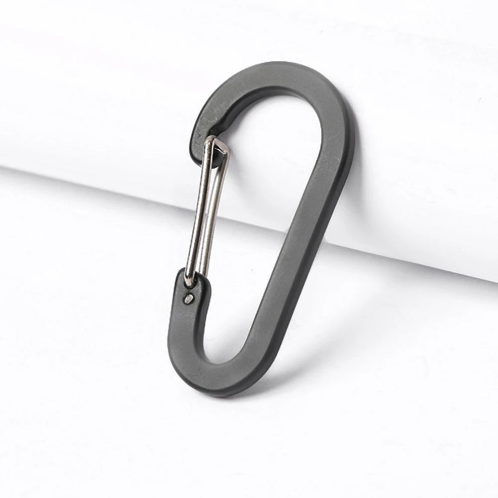 6Pcs Mini Carabiner Buckle Hook D Shape Carabiner Spring Snap Clip Multifunctional