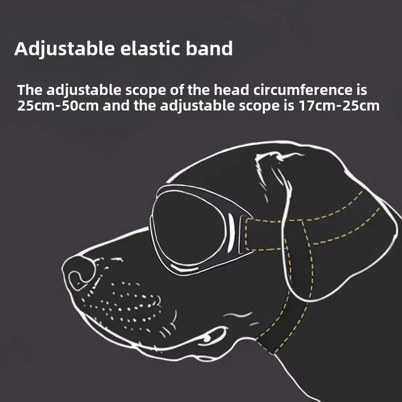 Pet Goggles Adjustable Anti UV Glare Windproof Sunglasses All Breeds Eye