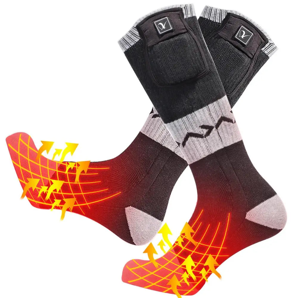 Electric Heated Socks Battery Heated 3 Levels Temperature Control