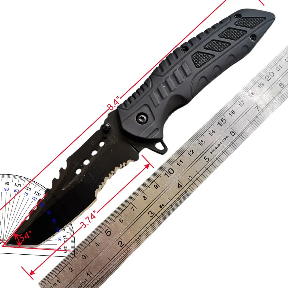 Premium Stainless Steel Knife Set: Fixed & Folding Blades and Rust-Resistant