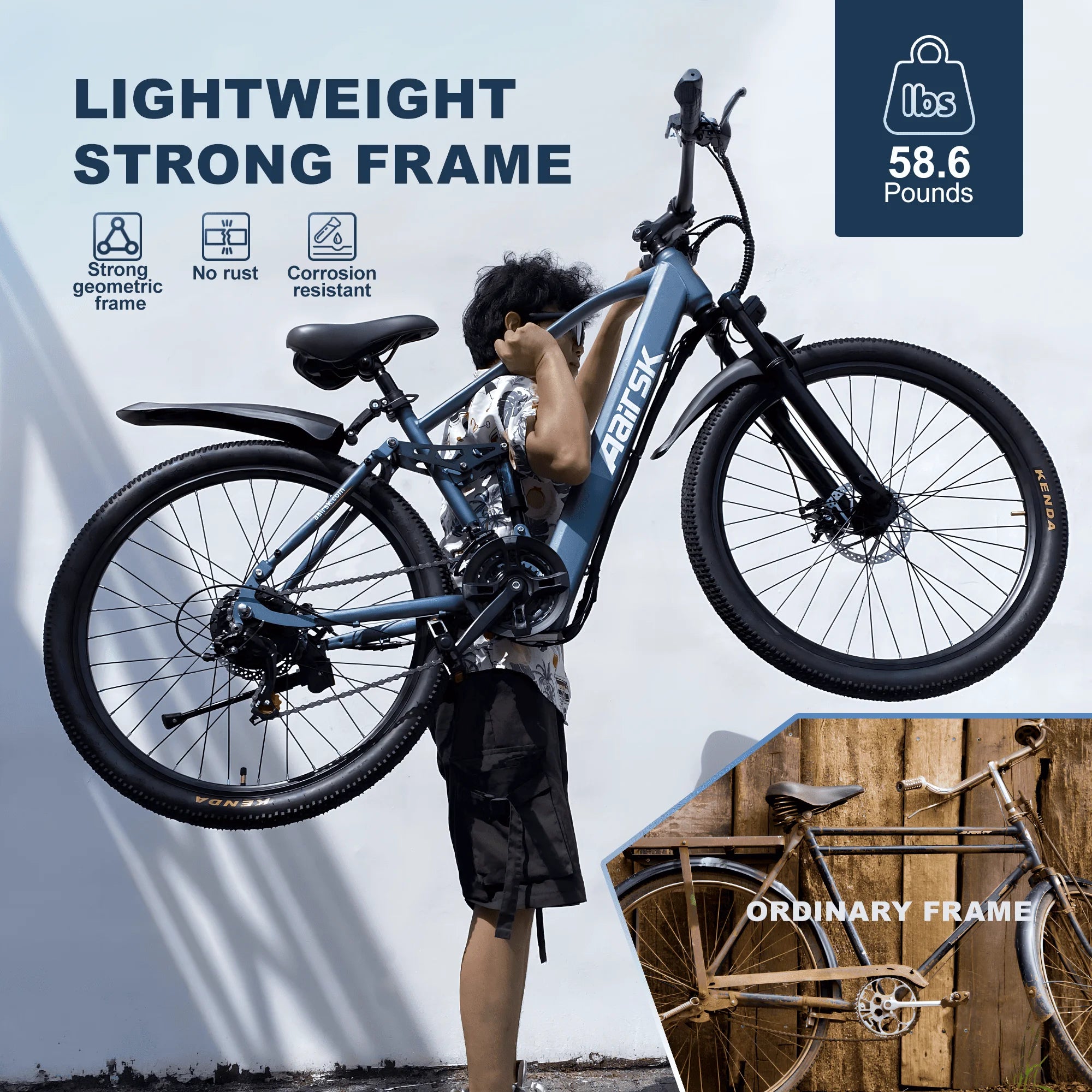 Mountain Ebike,25MPH Up to 40Miles