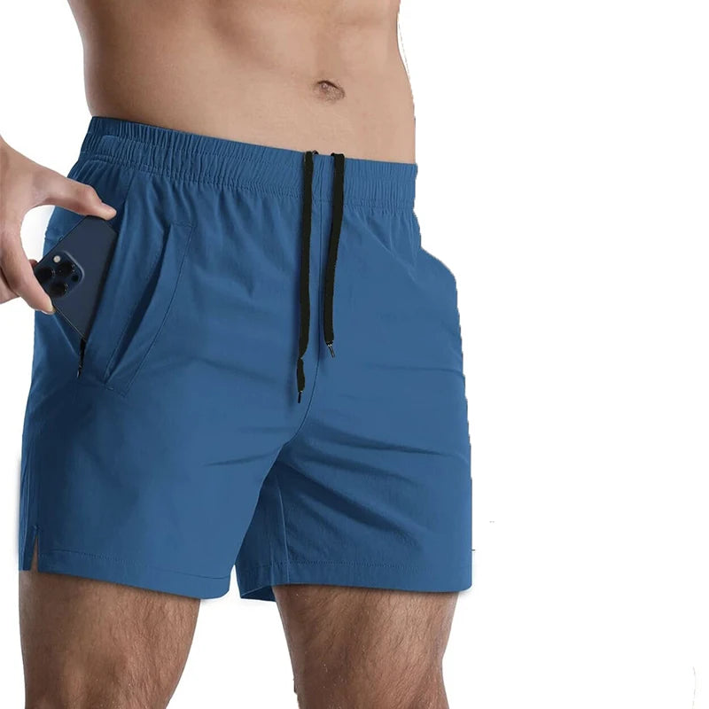 Running Shorts Men Gym Fitness Sport Shorts Quick Dry Workout Training Jogging Short Pant