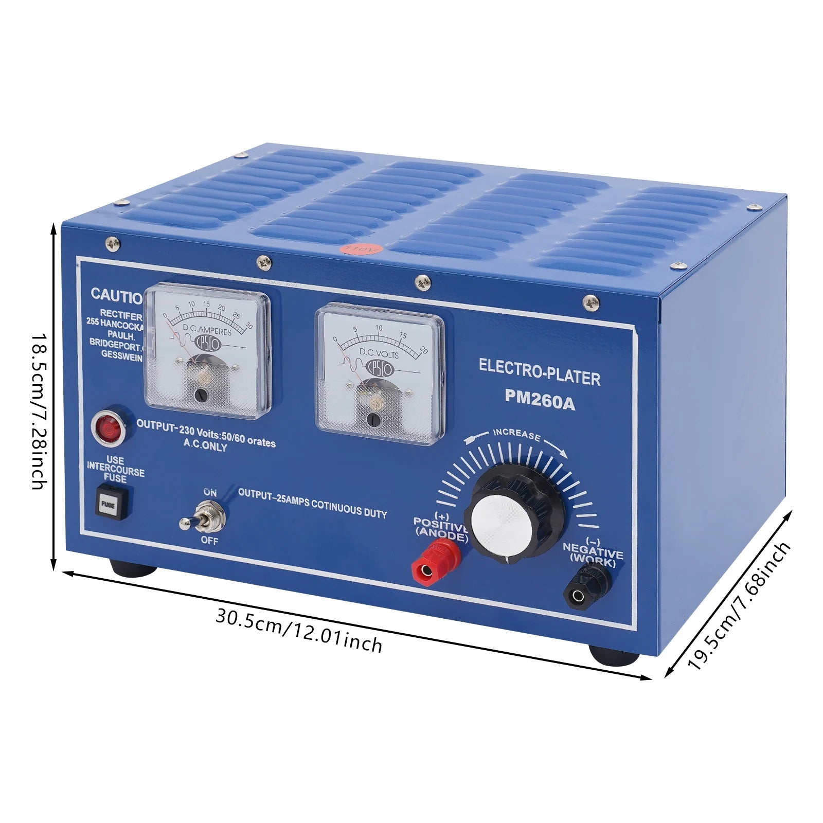 110V 30A Gold Plating Machine for Jewelry - Home Use Electroplating Device with Adjustable Current