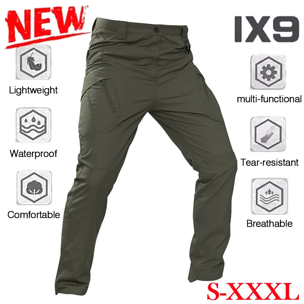 IX9 tactical overalls pants men's assault pants outdoor camouflage wear-resistant multi-pocket