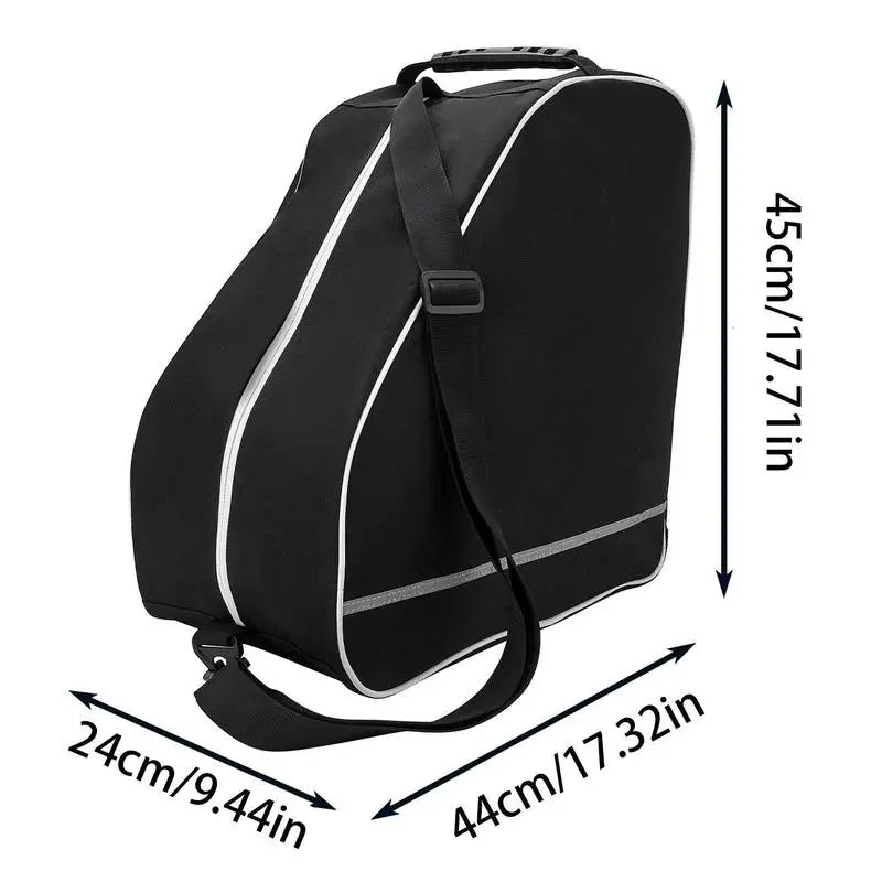 Travel Ski Boot Bag 600D Oxford Waterproof Carrying Boots Bags With Handles Snowboard Boots Holder Pack For Winter Sports Skiing