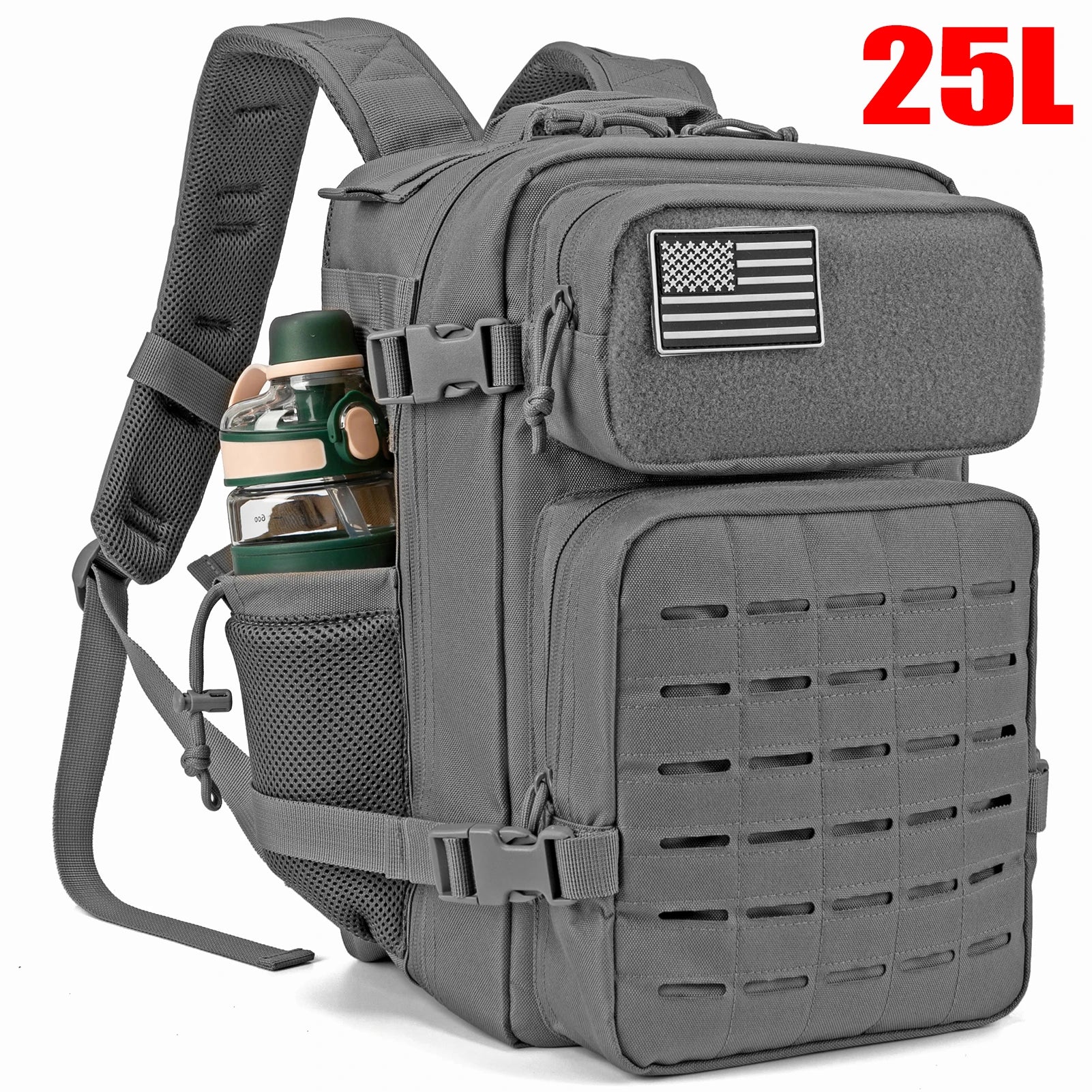 Tactical Backpacks , Outdoor Activities, Small School Backpacks with Water Bottle Holder