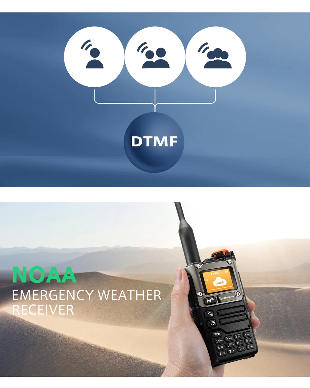 Walkie Talkie Ham Radio Dual Band