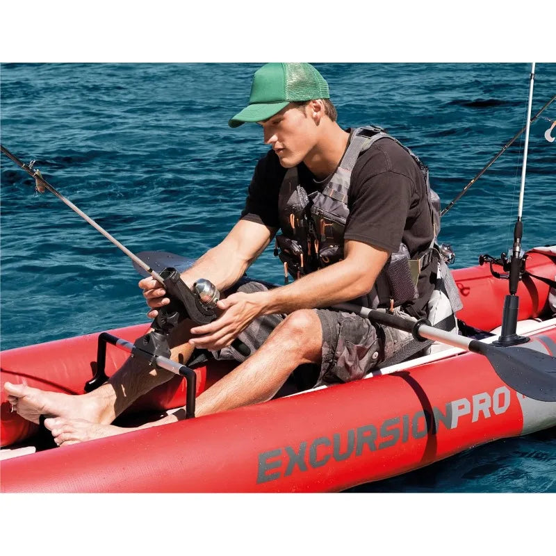 Intex 68309EP Excursion Pro K2 Inflatable Kayak 86" Kayak Paddles & High-Output Pump,SuperTough PVC,2-Person