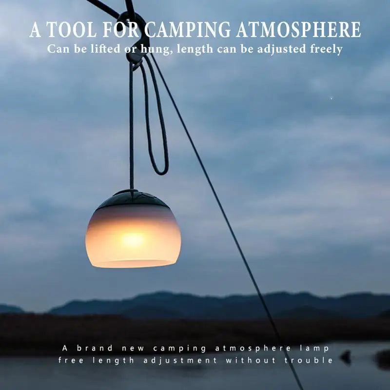 Camping Tent Light With Hook 4 Mode Adjustable LED Lantern Rechargeable LED Tent Lantern